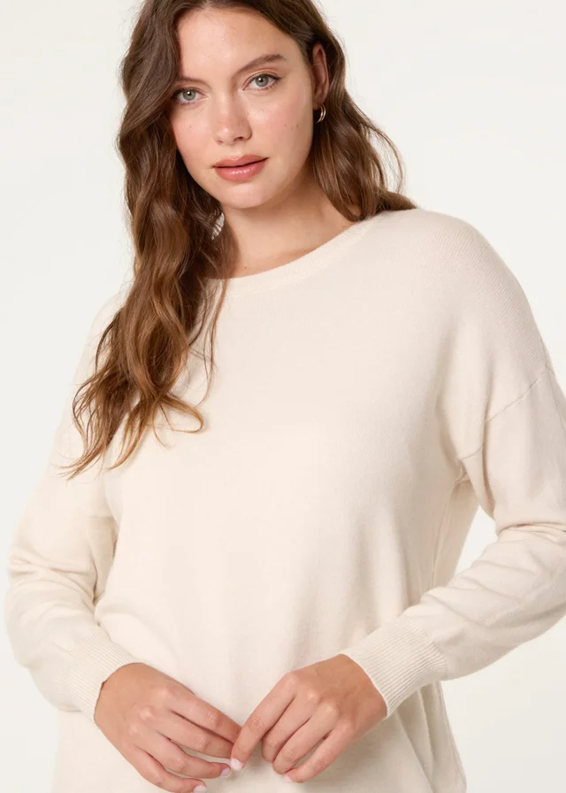 Blue Vanilla Stone Round Neck Jumper