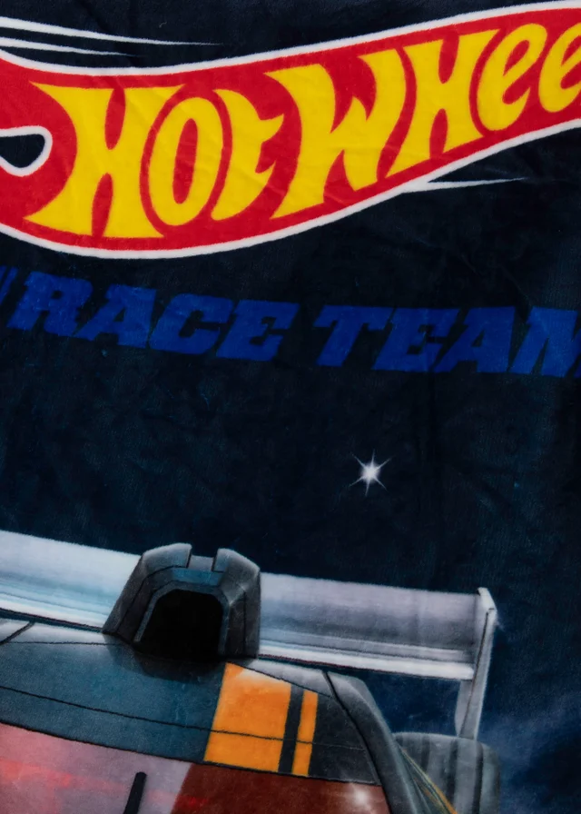 Hot Wheels Motorway Sherpa Back Fleece Blanket
