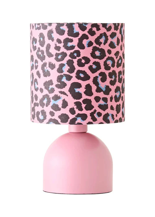 ValueLights Miley Pink Leopard Table Lamp With Warm White Bulb - One Size Image 5