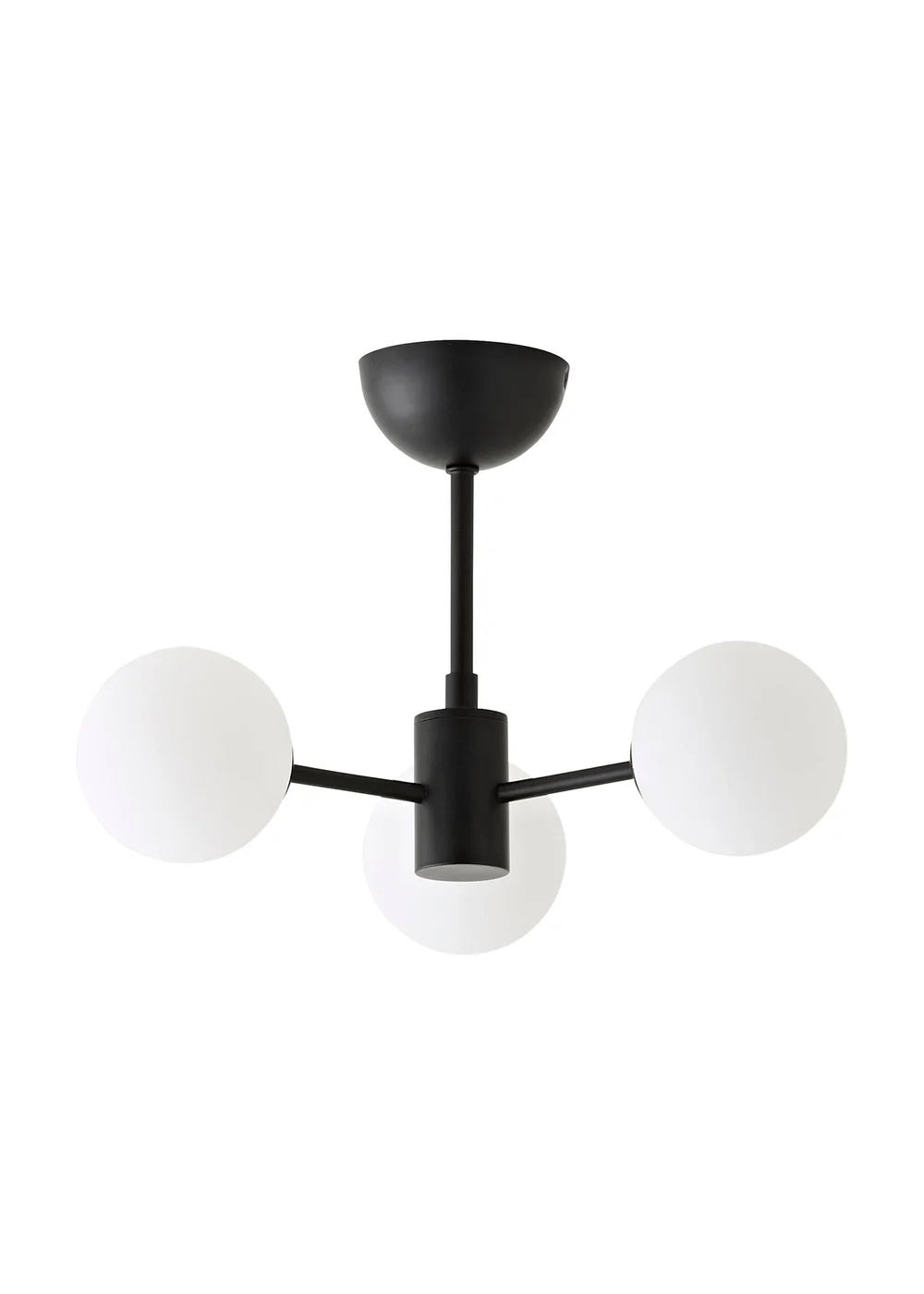 ValueLights Marlow Matte Black Multi Arm Ceiling Light With Warm White Bulb - One Size Image 5