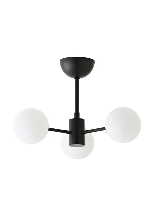 ValueLights Marlow Matte Black Multi Arm Ceiling Light With Warm White Bulb - One Size Image 5