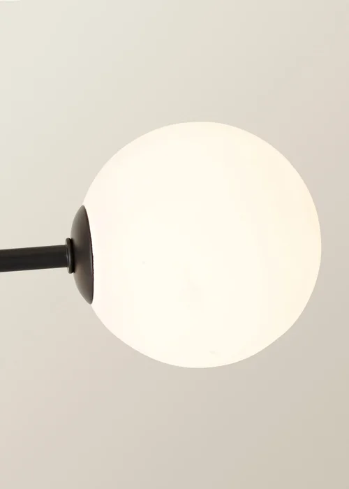 ValueLights Marlow Matte Black Multi Arm Ceiling Light With Warm White Bulb - One Size Image 4
