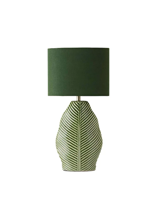 ValueLights Paloma Leaf Ceramic Table Lamp With Shade - One Size Image 5