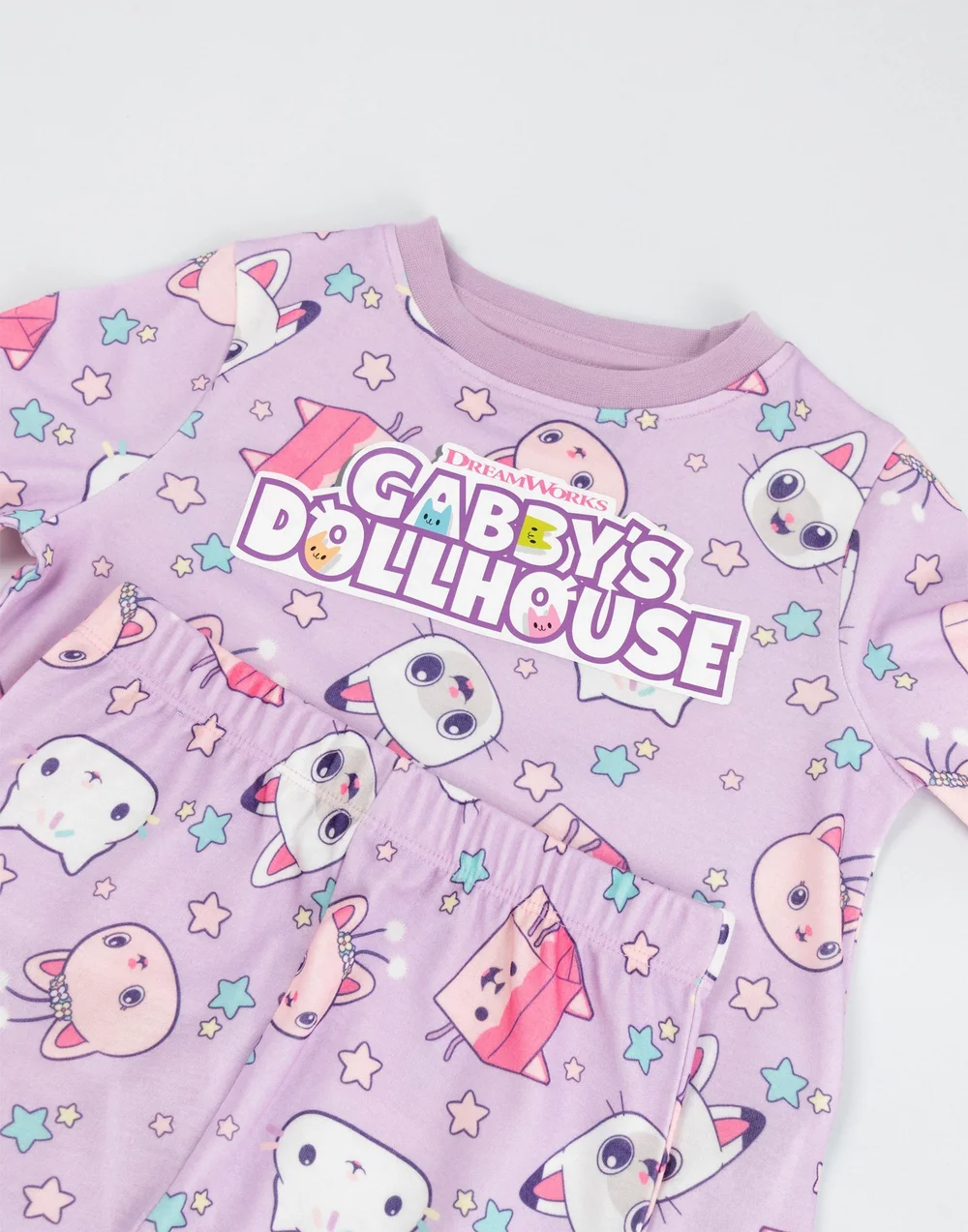 Vanilla Underground Gabby's Dollhouse Girls Long Pyjama Set (2-7 Years) - 6-7 Yrs Image 4