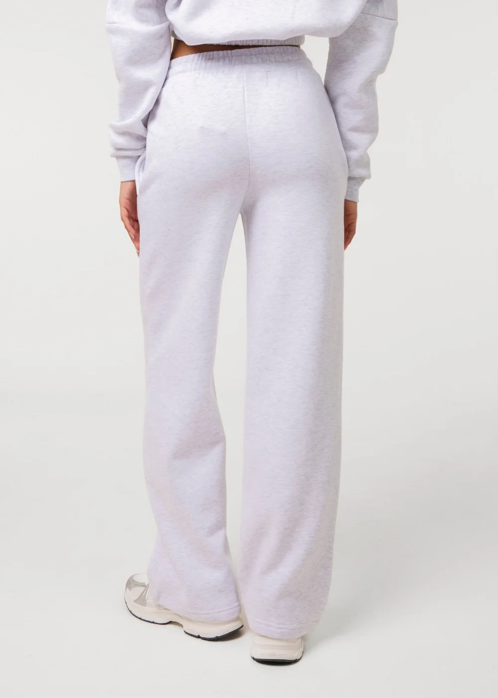Pink Vanilla Grey Fleece Lined Straight Leg Joggers - XS Image 4