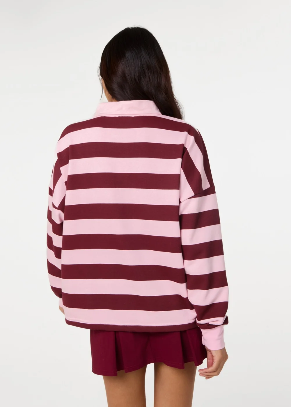 Pink Vanilla Pink Stripe Rugby Top - S/M Image 4