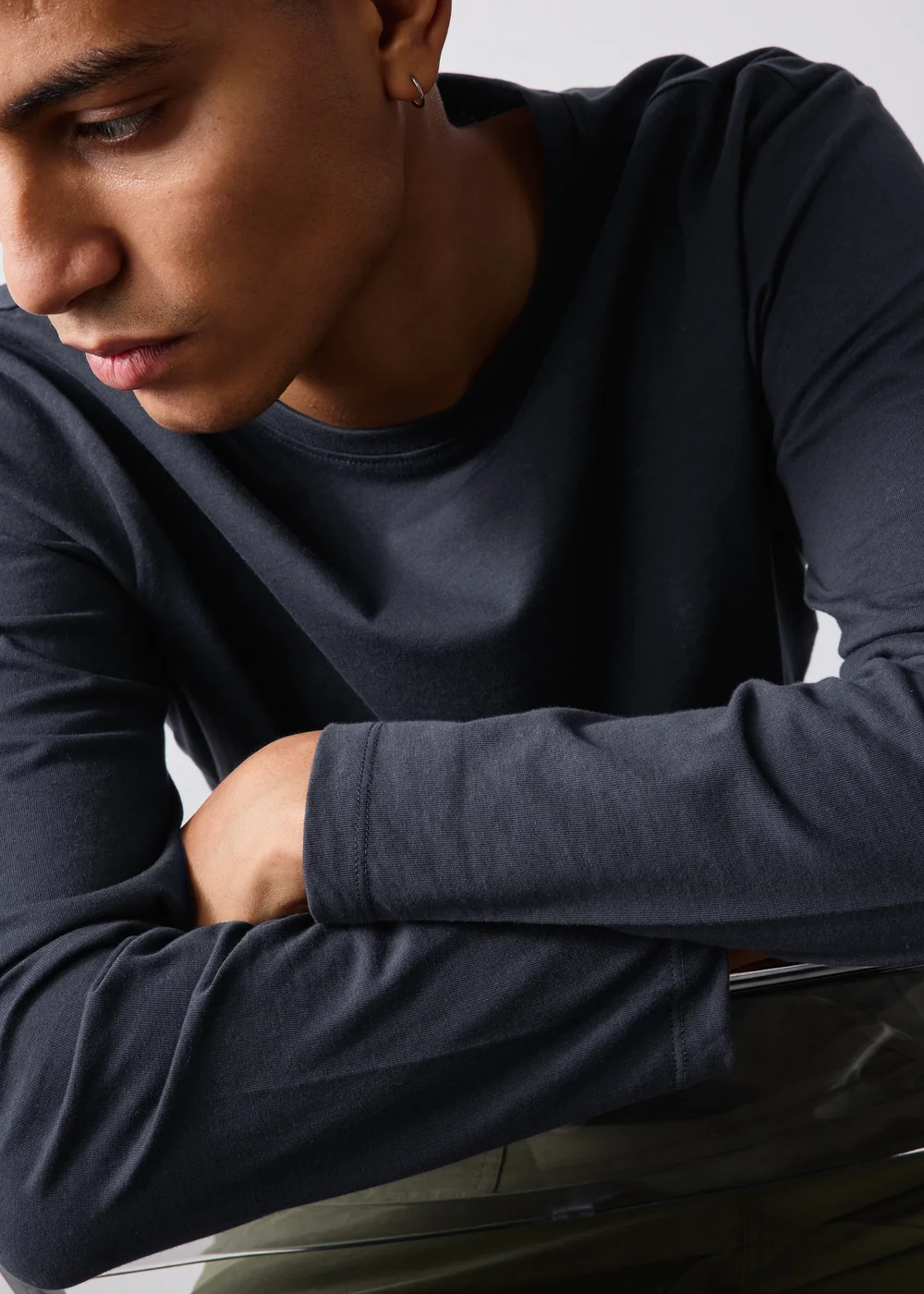 3 Pack Long Sleeve Basic T-Shirts - XS Image 2