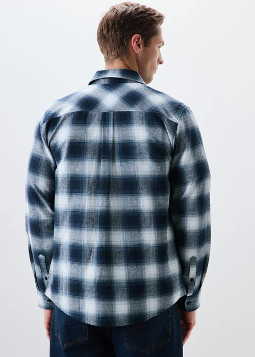 2 Pack Blue / Orange Check Flannel - Medium Image 3