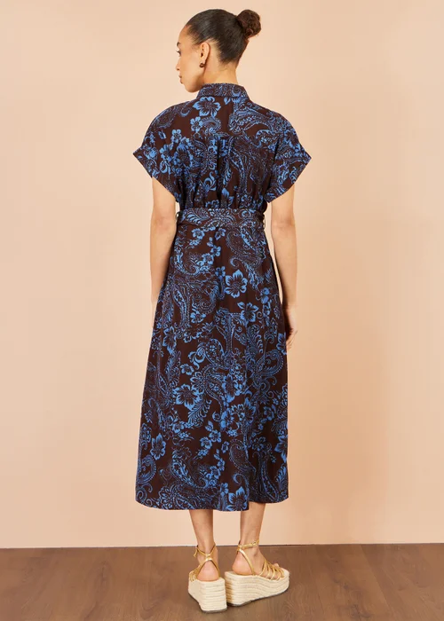 Yumi Brown Paisley Midi Shirt Dress - 20 Image 4