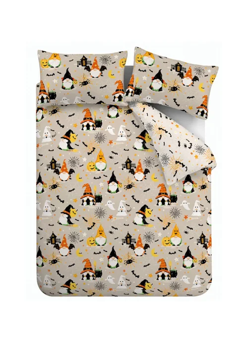 Catherine Lansfield Halloween Gonks So Soft Reversible Duvet Cover Set Natural - Single Image 5
