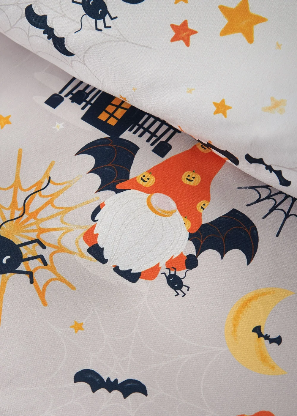 Catherine Lansfield Halloween Gonks So Soft Reversible Duvet Cover Set Natural - Single Image 4