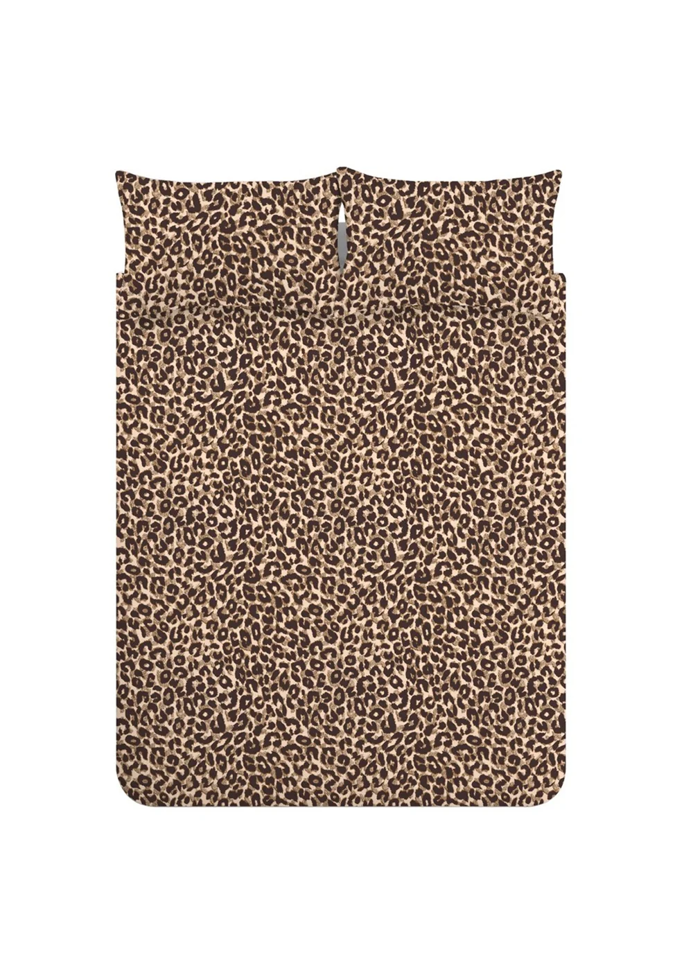 Catherine Lansfield Animal Print So Soft Reversible Duvet Cover Set Brown - Single Image 5