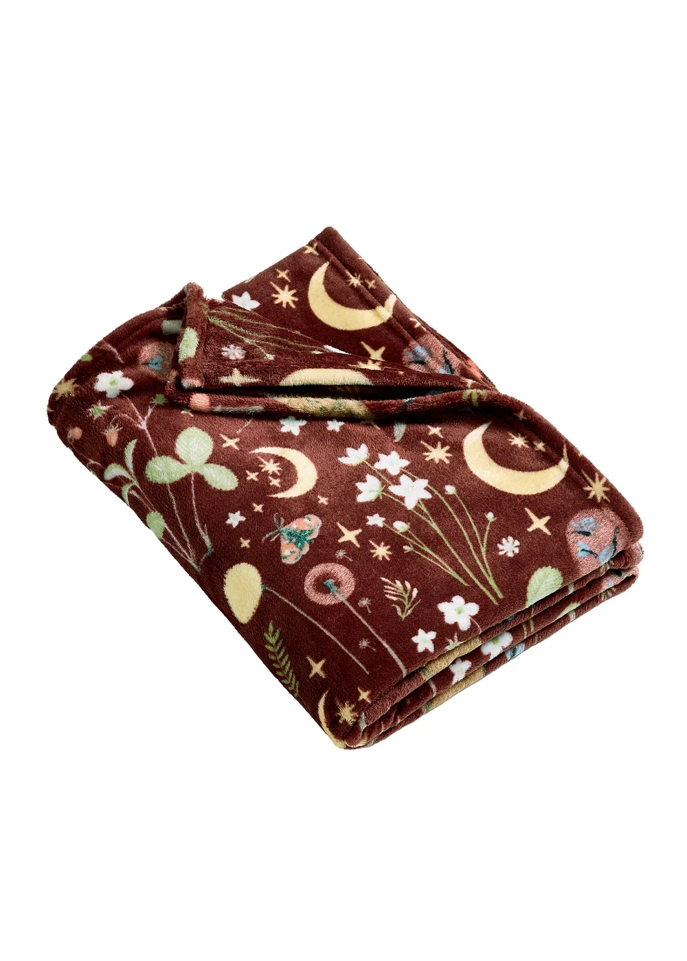 Catherine Lansfield Enchanted Twilight Animals Cosy Fleece 130x170cm Blanket Throw Chocolate - One Size Image 4