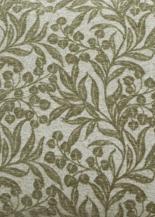 Bianca Fine Linens Chenille Leaves 50x50cm Cushion Green - 50cm x 50cm Image 2