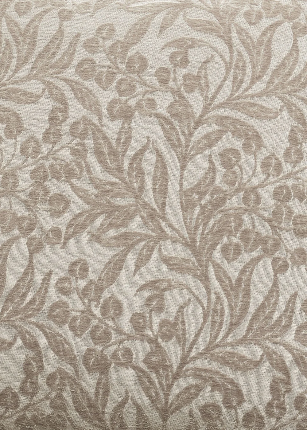Bianca Fine Linens Chenille Leaves 50x50cm Cushion Natural - 50cm x 50cm Image 2