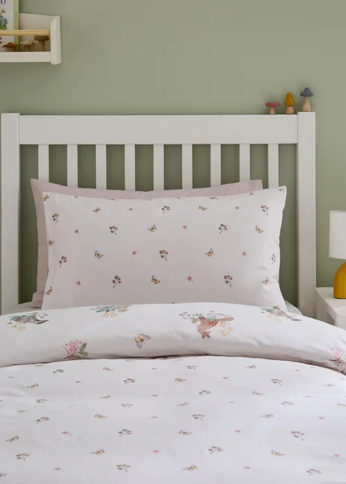 Catherine Lansfield Brushed Forest Friends Reversible Duvet Cover Set Cream - Junior Image 4