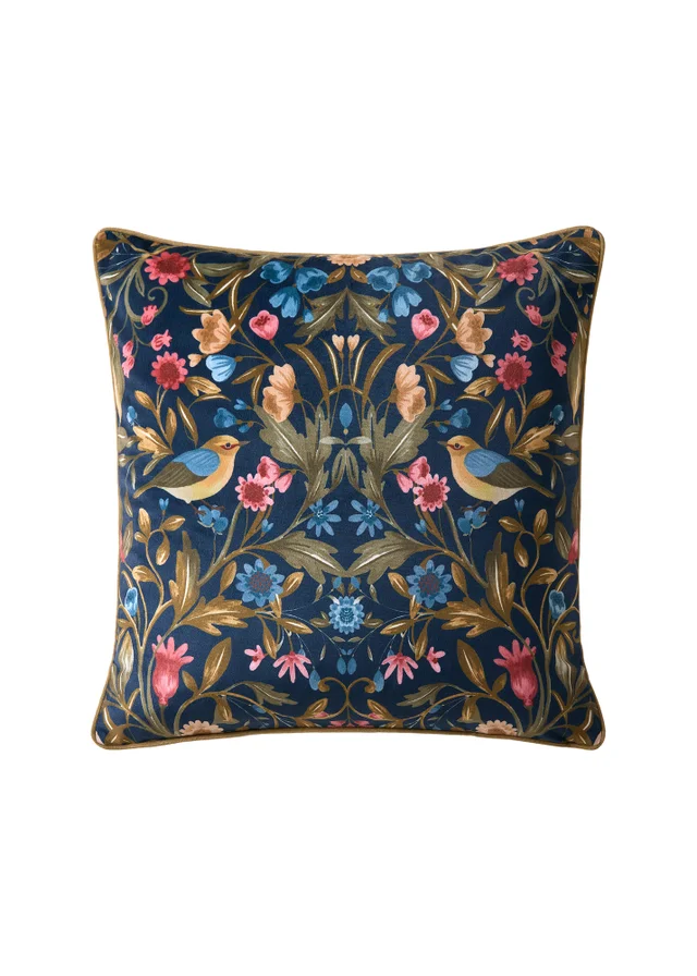 Catherine Lansfield Hedgerow Hopper 45x45cm Cushion Navy Blue