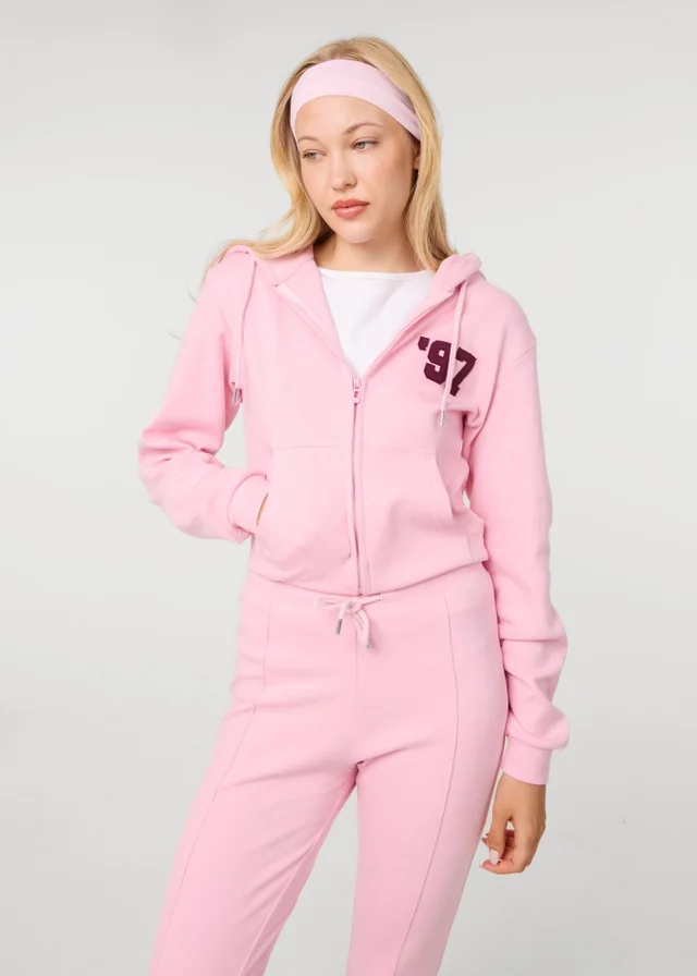 Pink Vanilla Pink 97 Zip Through Hoodie