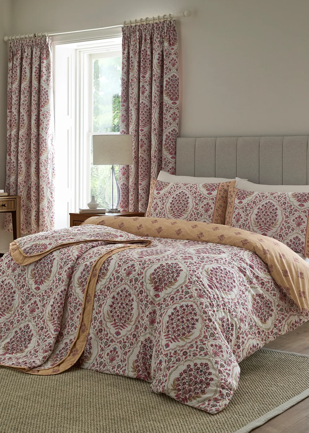 Dreams & Drapes Ashmead Super Soft Berry Bedspread - 200 x 230cm Image 3