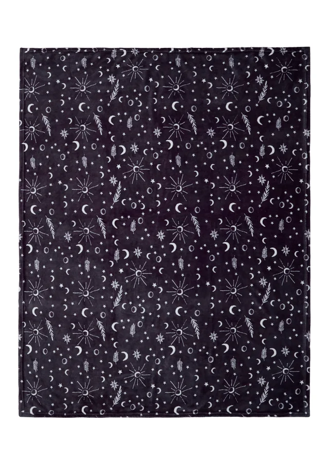 Fusion Celeste Fleece Grey Throw