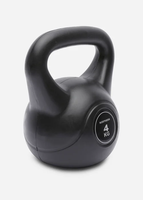 Movement Studio by Northern Black Vinyl Kettlebell 4kg (15cm x 14cm) - No Size Image 2