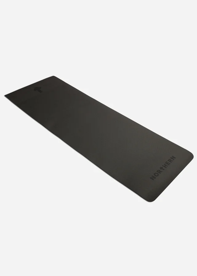 Movement Studio by Northern Black 4mm Yoga Mat Non-Slip Exercise Mat (180cm x 60cm)