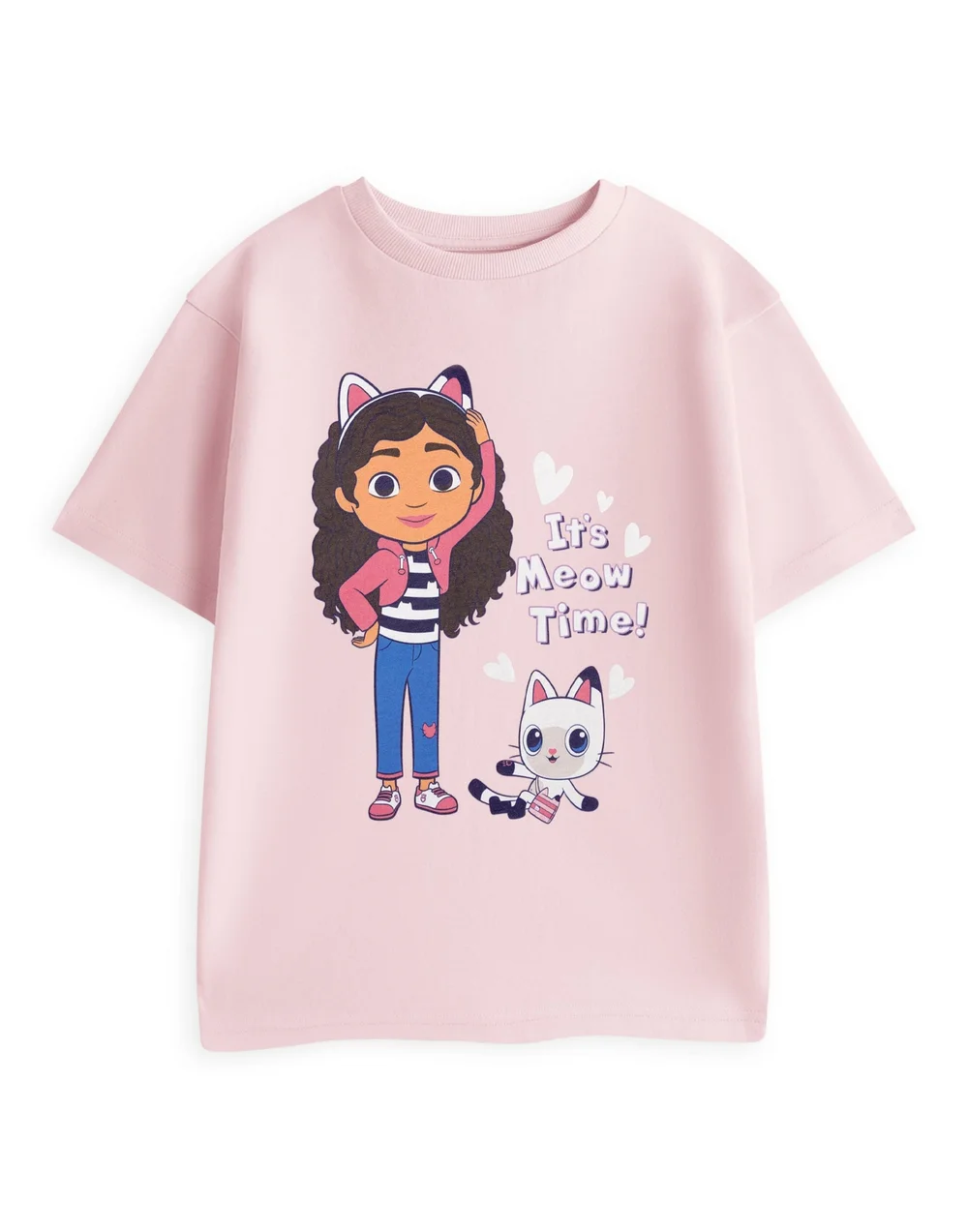 Vanilla Underground Gabby's Dollhouse Girls Pink Its Meow Time T-Shirt (18m-4y) - 2-3 Yrs Image 1