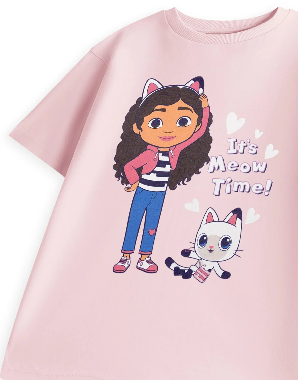 Vanilla Underground Gabby's Dollhouse Girls Pink Its Meow Time T-Shirt (18m-4y) - 2-3 Yrs Image 2