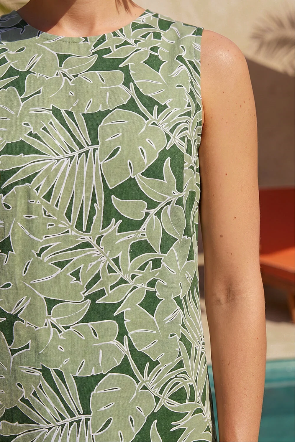Roman Khaki Floral Print Vest Top - 12 Image 4