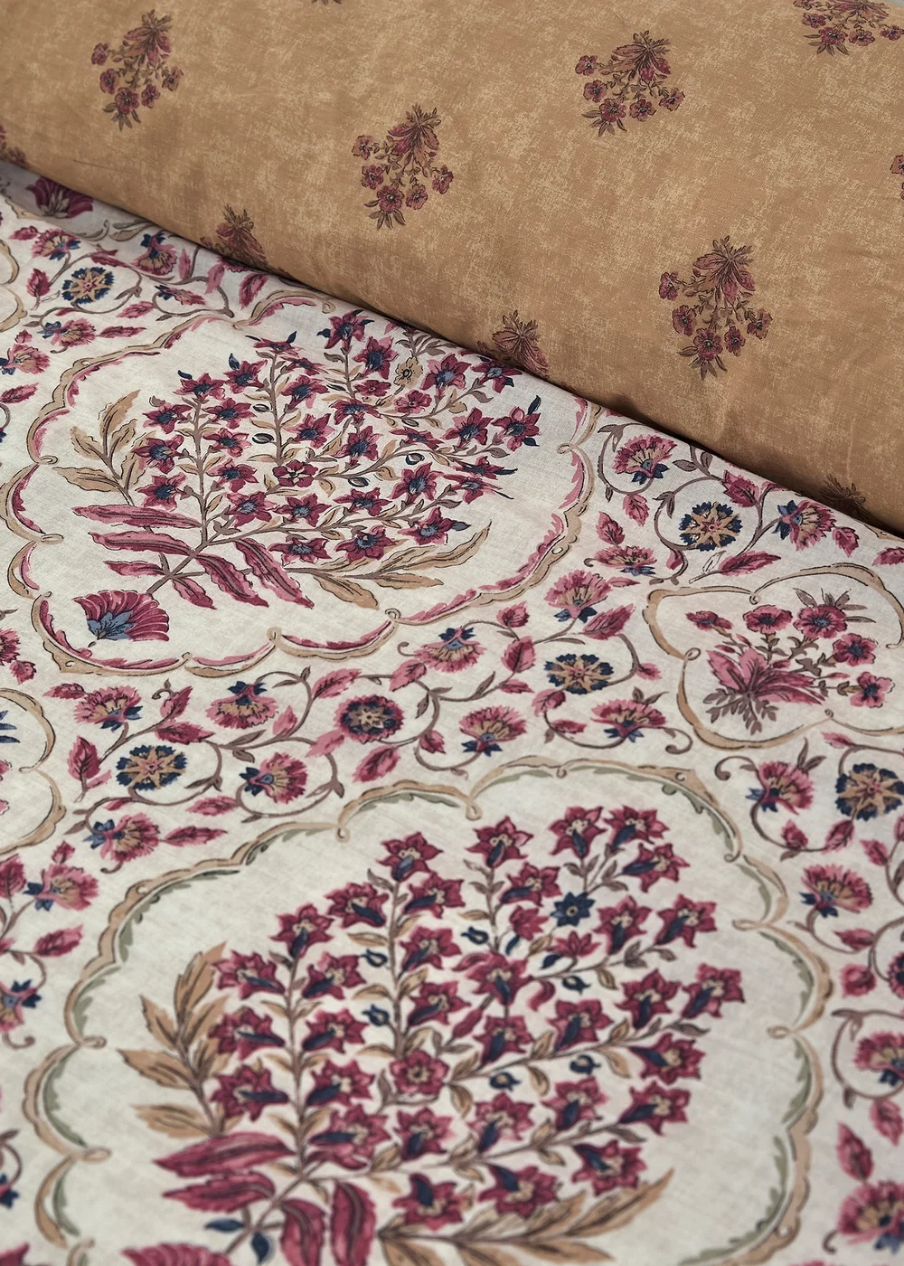 Dreams & Drapes Ashmead Reversible Berry Duvet Cover Set - Single Image 3