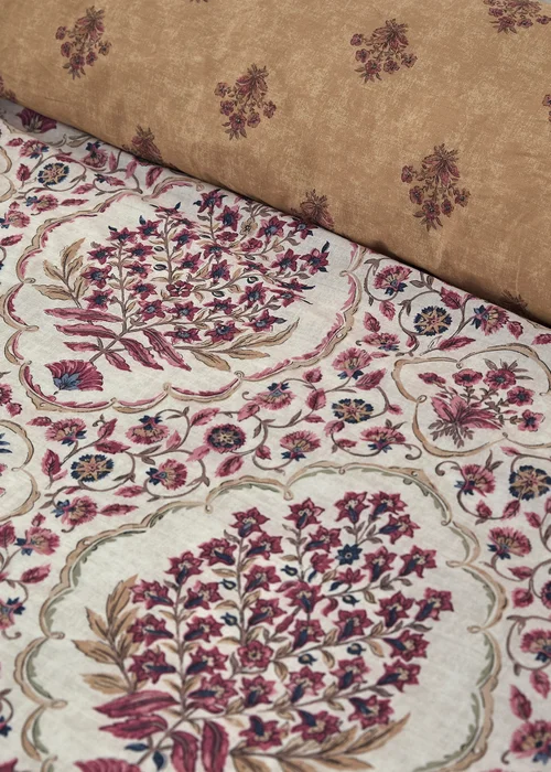 Dreams & Drapes Ashmead Reversible Berry Duvet Cover Set - Single Image 3