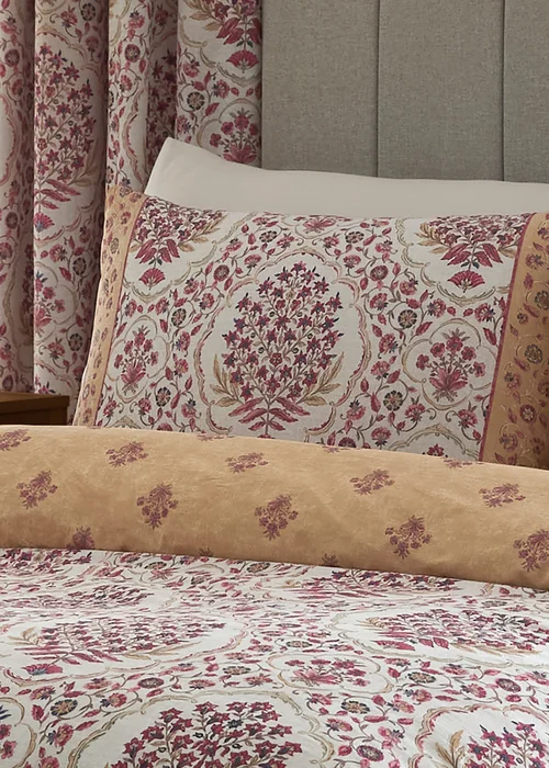 Dreams & Drapes Ashmead Reversible Berry Duvet Cover Set - Single Image 2