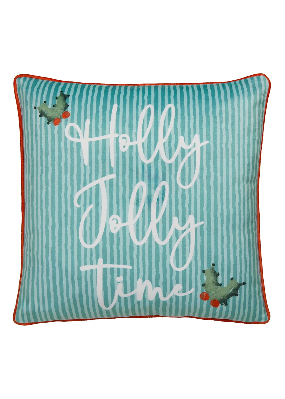 Fusion Christmas Vintage Frames Velvet Red Filled Cushion - 43W X 43D Image 4