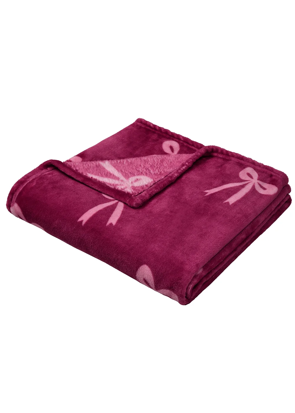 Fusion Bows Fleece Berry Throw - 120 X 150 Image 2