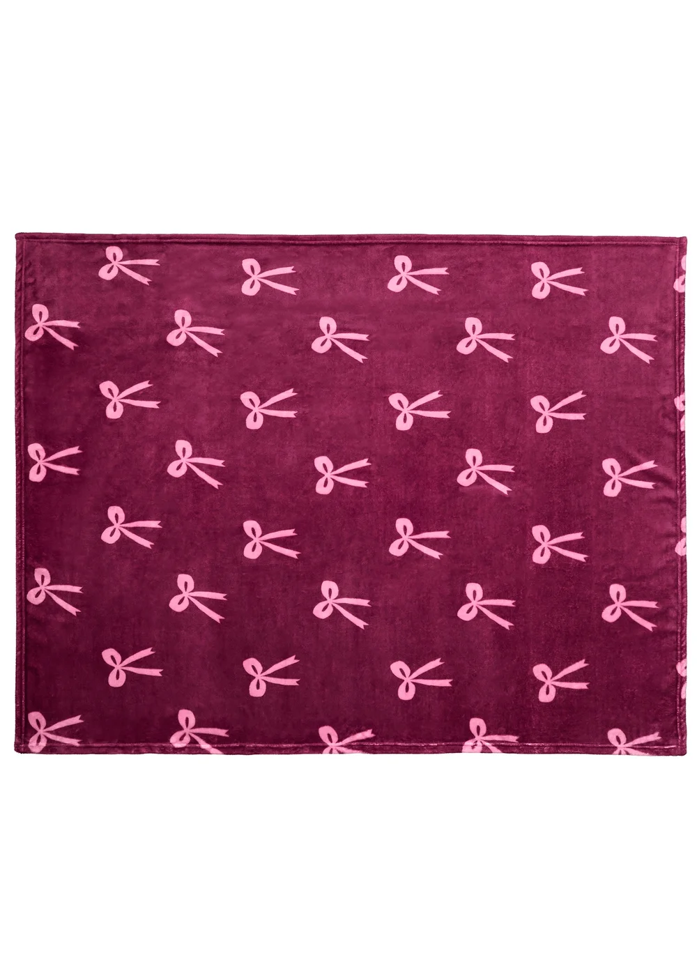 Fusion Bows Fleece Berry Throw - 120 X 150 Image 3