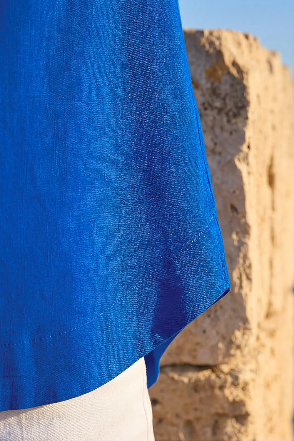 Roman Royal Blue Curved Hem Vest Top - 14 Image 4