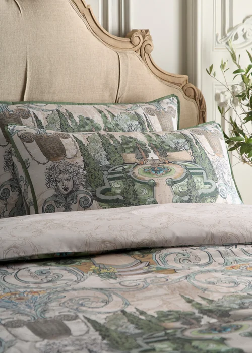 Laurence Llewelyn-Bowen Tuscan Garden Reversible Green Duvet Cover Set - Double Image 2