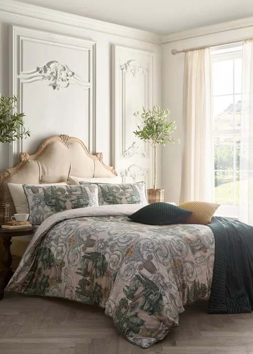 Laurence Llewelyn-Bowen Tuscan Garden Reversible Green Duvet Cover Set - Double Image 5