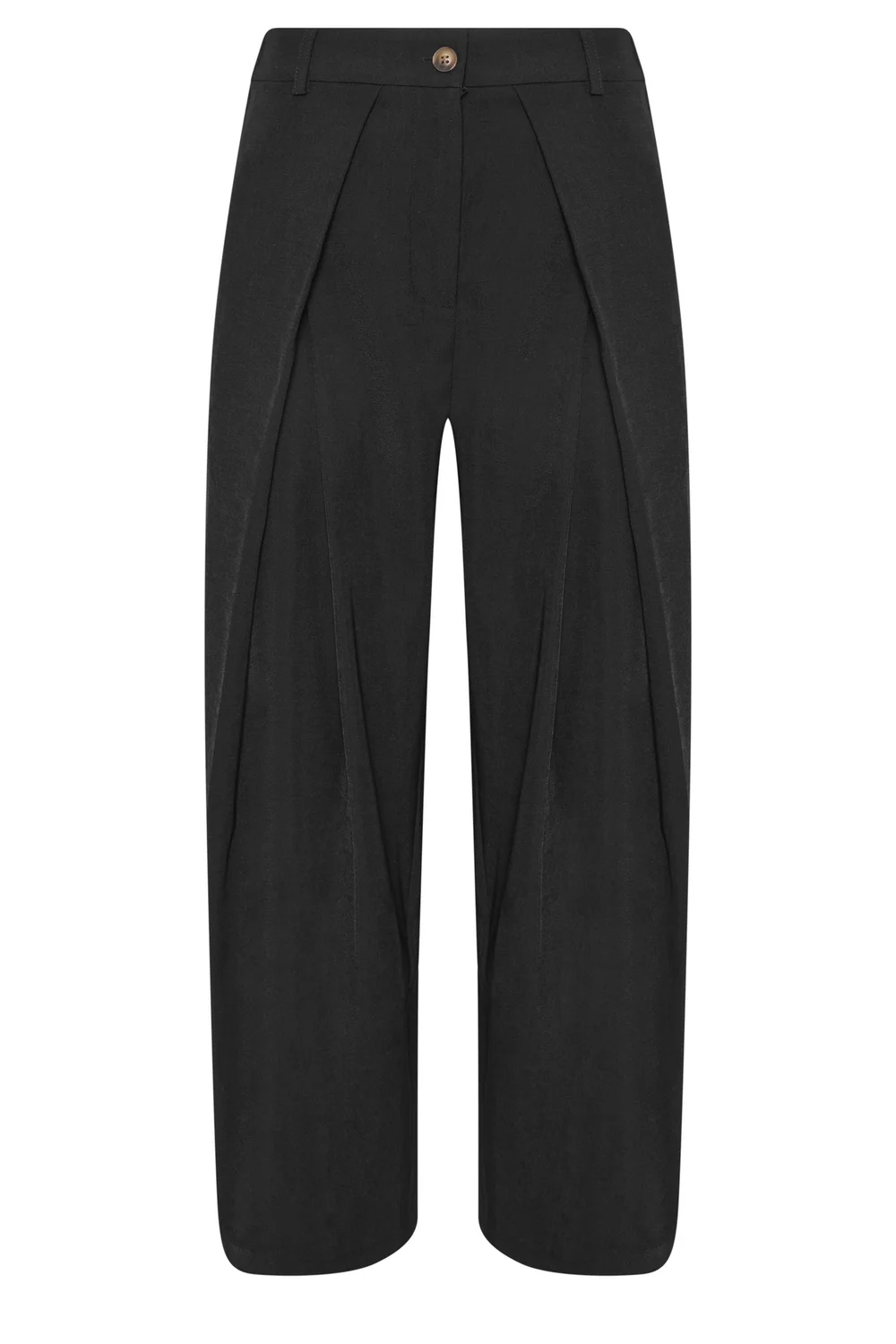PixieGirl Petite Black Wrap Pleated Wide Leg Trousers - 14/L27 Image 5