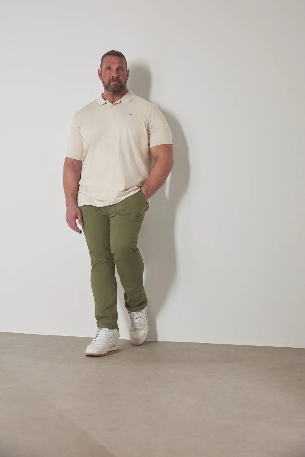 BadRhino Khaki Green Stretch Chinos - 36/L30 Image 1