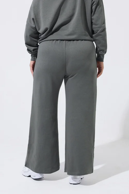Yours Limited Curve Grey Wide Leg Joggers - 16 Image 3