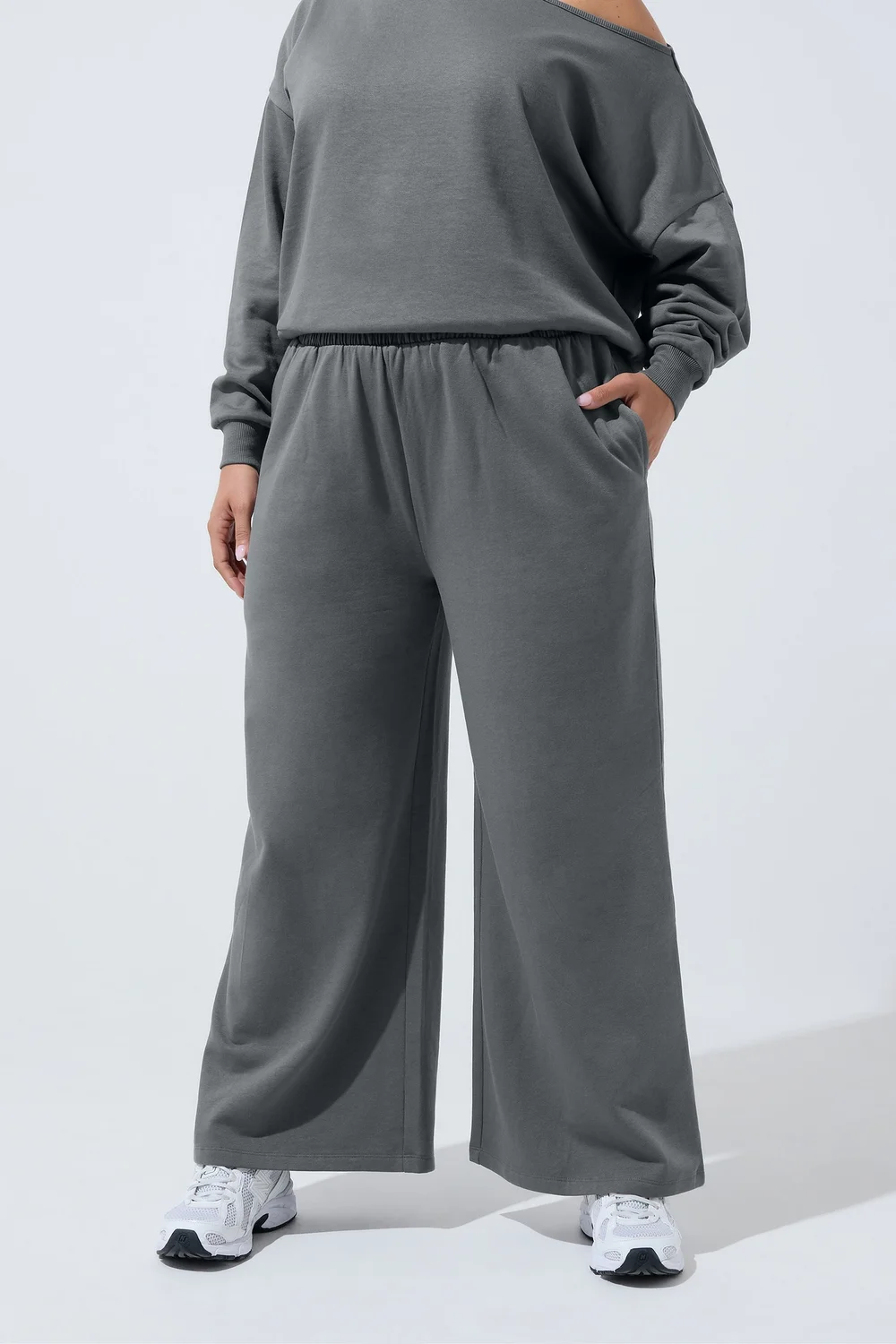 Yours Limited Curve Grey Wide Leg Joggers - 16 Image 2