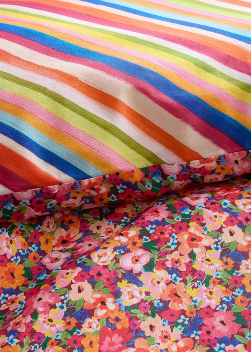 Sophie Robinson Darling Ditsy 100% Cotton Reversible Duvet Cover Set Bright - Single Image 4