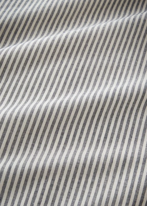 Pineapple Elephant Cotton Rich Narrow Woven Stripe Duvet Cover Set Blue - Single Image 3
