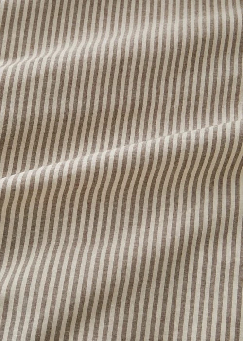 Pineapple Elephant Cotton Rich Narrow Woven Stripe Duvet Cover Set Mole - Single Image 3