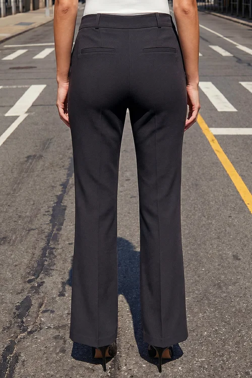 Roman Charcoal Bootcut Leg Stretch Trousers - 14 Image 3