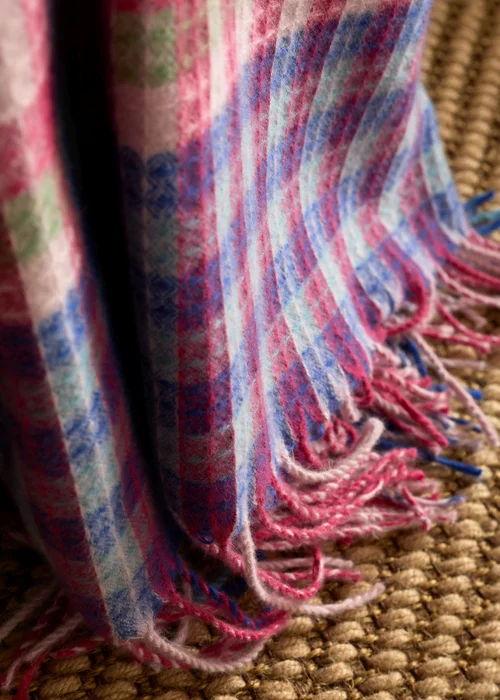 Sophie Robinson Darling Waffle Check 220x230cm Blanket Throw Bright - One Size Image 3