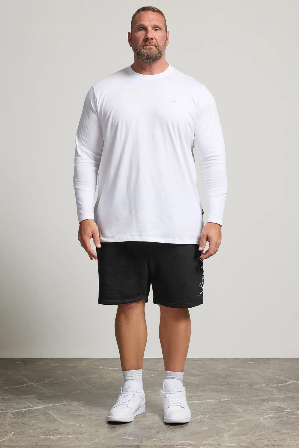 BadRhino Black Skull Printed Jogger Shorts - 5-6XL Image 2