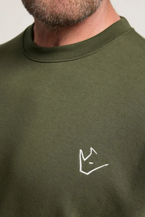 BadRhino Olive Green Logo Sweatshirt - 2XL Image 4