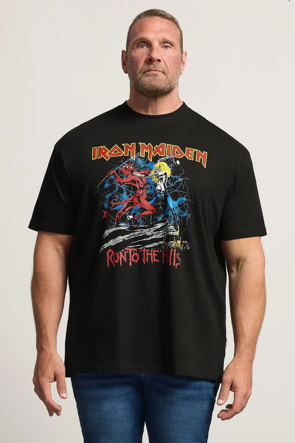 BadRhino Black Iron Maiden Graphic Short Sleeve T-Shirt - 2XL Image 1